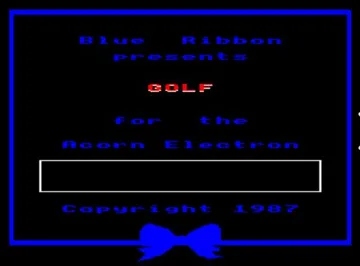 Golf (1987)(Blue Ribbon) screen shot title